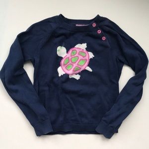 Lilly Pulitzer Girls sweater turtle